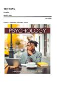 Psychology 13th Edition Test Bank &vert; David G&period; Myers & C&period; Nathan DeWall &vert; Complete Chapters &vert; Verified Questions & Answers &vert; Psychology Exam Prep