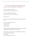 ACC 311 - Final Exam &vert; UPDATED Questions with 100&percnt; Correct Answers&NewLine;