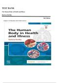 Test Bank for The Human Body in Health and Illness 8th Edition by Barbara Herlihy &vert; Complete Exam Questions&comma; Answers & Detailed Rationales
