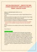 AHIP FINAL EXAM 2026&sol;2027 &ndash; COMPLETE TEST BANK &NewLine;&vert; VERIFIED QUESTIONS WITH COMPLETE SOLUTIONS &vert; A&plus; &NewLine;GRADED &vert; 2026&sol;2027 EDITION