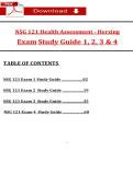 NSG 121 Health Assessment &lpar;Herzing University&rpar; &ndash; Exam Study Guide 1&comma; 2&comma; 3 & 4 &vert; Complete Review Notes and Exam Preparation