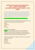 MISSOURI STATE NURSING HOME ADMINISTRATOR &NewLine; EXAM &mdash; 2026&sol;2027 &vert; 250 QUESTIONS  &NewLine;AND CORRECT ANSWERS &vert; ALREADY GRADED A&plus; &vert; 100&percnt; &NewLine;VERIFIED