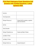PCA Plant Pathogens Exam Questions and&NewLine;Answers with Verified Solutions &vert; Latest&NewLine;Updated 2026