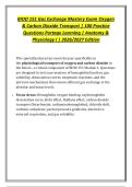 BIOD 151 Gas Exchange Mastery Exam &vert; Oxygen & Carbon Dioxide Transport &vert; 100 Practice Questions &vert; 2026&sol;2027