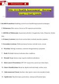 NSG 121 Health Assessment Exam 2 Study Guide &vert; Herzing University &vert; Comprehensive Notes & Exam Review
