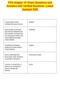 PCA chapter 16- Exam Questions and&NewLine;Answers with Verified Solutions &vert; Latest&NewLine;Updated 2026