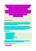 Advanced Cardiovascular Life Support &lpar;ACLS&rpar; Written Exam EXAM STUDY GUIDE 2026&sol;2027 ACCURATE QUESTIONS WITH CORRECT DETAILED SOLUTIONS &vert;&vert; 100&percnt; GUARANTEED PASS NEWEST VERSION &vert; Galen College of Nursing
