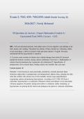 Exam 2&colon; NSG 430 &sol; NSG430 Adult Health Nursing II &vert;2026&sol;2027&vert; Newly Released &vert; Actual Exam &vert; 50 Q&A &vert; GCU &vert; Guaranteed Pass - A&plus; Graded