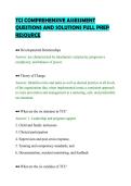 TCI COMPREHENSIVE ASSESSMENT &NewLine;QUESTIONS AND SOLUTIONS FULL PREP &NewLine;RESOURCE 