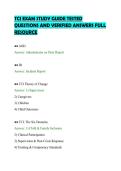 TCI EXAM STUDY GUIDE TESTED &NewLine;QUESTIONS AND VERIFIED ANSWERS FULL &NewLine;RESOURCE 