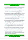 NURS 6521 Advanced Pharmacology Final Exam &lpar;250 Questions and Answers&rpar;