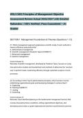 WGU C483 Principles of Management Objective Assessment Review Actual 2026&sol;2027 with Detailed Rationales &vert; 100&percnt; Verified &vert; Pass Guaranteed &ndash; A&plus; Graded