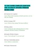 TCI TEST PAPER COMPLETE QUESTIONS &NewLine;AND ACCURATE ANSWERS PREMIUM &NewLine;REVIEW SHEET