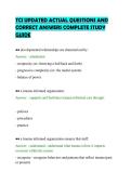TCI UPDATED ACTUAL QUESTIONS AND &NewLine;CORRECT ANSWERS COMPLETE STUDY &NewLine;GUIDE 
