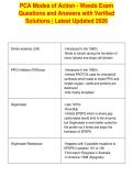 PCA Modes of Action - Weeds Exam&NewLine;Questions and Answers with Verified&NewLine;Solutions &vert; Latest Updated 2026