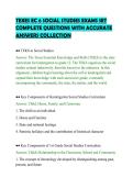 TEXES EC 6 SOCIAL STUDIES EXAMS SET &NewLine;COMPLETE QUESTIONS WITH ACCURATE &NewLine;ANSWERS COLLECTION 