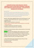 HAZWOPER 40 FINAL EXAM &lpar;2026&sol;2027 UPDATE&rpar; &NewLine;HAZARDOUS WASTE OPERATIONS & EMERGENCY RESPONSE &NewLine;OSHA-COMPLIANT CERTIFICATION EXAM &ndash; 300 QUESTIONS & &NewLine;ANSWERS WITH RATIONALES