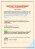 PMH-C &lpar;PERINATAL MENTAL HEALTH CERTIFICATION&rpar;  &NewLine;EXAM 2026&sol;2027 &vert; 250 VERIFIED QUESTIONS WITH  &NewLine;COMPLETE SOLUTIONS &vert; A&plus; GRADED &vert;  &NewLine;100&percnt; VERIFIED