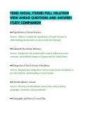TEXES SOCIAL STUDIES FULL SOLUTION &NewLine;VIEW AHEAD QUESTIONS AND ANSWERS &NewLine;STUDY COMPANION 