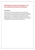 WGU D202 Human Growth and Development &ndash; 60&plus;&NewLine;Practice Questions with Answers and Rationales