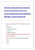 NATE Gas Heating Furnace Specialty Certification Exam Questions And Correct Answers &lpar;Verified Answers&rpar; Plus Rationales 2026 Q&A &vert; Instant Download Pdf