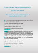 Exam 2&colon; NSG 430 &sol; NSG430 Adult Health Nursing II &vert;2026&sol;2027&vert; Newly Released &vert; Actual Exam &vert; 50 Q&A &vert; GCU &vert; Guaranteed Pass - A&plus; Grade