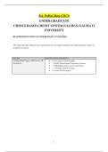 BA Political Science Hon CBCS