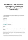 NSG 3800 Exam 3&colon; Acute Kidney Injury&comma;&NewLine;Acute Tubular Necrosis&comma; and Chronic&NewLine;Kidney Disease Comprehensive&NewLine;Examination 2026