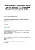 NSG 3800 Exam 4 Final - Comprehensive Hepatitis&NewLine;& Lab Values Examination WITH QUESTIONS AND&NewLine;WELL VERIFIED ANSWERS ALREADY GRADED A&plus;&NewLine;REAL 2026&excl;&excl;&excl;&excl;