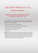 Exam 2&colon; NSG 430 &sol; NSG430 Adult Health Nursing II &vert;2026&sol;2027&vert; Newly Released &vert; Actual Exam &vert; 50 Q&A &vert; GCU &vert; Guaranteed Pass - A&plus; Graded