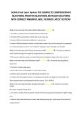 SCH4U Final Exam Review THE COMPLETE COMPREHENSIVE &NewLine;QUESTIONS&comma; PRACTICE QUESTIONS &comma;DETAILED SOLUTIONS &NewLine;WITH CORRECT ANSWERS &comma;WELL VERIFIED LATEST EDITION &excl; 