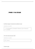 PHED 1164 FINAL REVIEW QUESTIONS AND VERIFIED ANSWERS