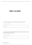 PHED 1164 FINAL EXAM REVIEW FITNESS FOR LIFE I-HYBRID QUESTIONS AND VERIFIED ANSWERS