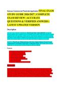 Pesticide Application Certification EXAM STUDY GUIDE 2026&sol;2027 ACCURATE QUESTIONS WITH CORRECT DETAILED SOLUTIONS &vert;&vert; 100&percnt; GUARANTEED PASS NEWEST VERSION &vert; Galen College of Nursing