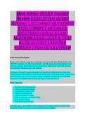 Mark Klimek NCLEX Content Review EXAM STUDY GUIDE 2026&sol;2027 ACCURATE QUESTIONS WITH CORRECT DETAILED SOLUTIONS &vert;&vert; 100&percnt; GUARANTEED PASS NEWEST VERSION &vert; Galen College of Nursing