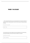 PHED 1164 QUESTIONS AND VERIFIED ANSWERS&period;&period;