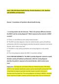 Exam 1 NSG 3450 Mental Health Nursing &ndash;Practice Questions &lpar;1&ndash;40&rpar; Questions &NewLine;with ANSWERs and Explanations