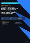 WGU D352 Employment and Labor Law Final Exam Actual 2026&sol;2027 &ndash; Complete Exam-Style Questions &vert; 100&percnt; Verified &ndash; Pass Guaranteed &ndash; A&plus; Graded