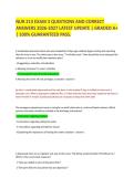 NUR 213 EXAM 3 QUESTIONS AND CORRECT&NewLine;ANSWERS 2026-2027 LATEST UPDATE &vert; GRADED A&plus;&NewLine;&vert; 100&percnt; GUARANTEED PASS&period; 