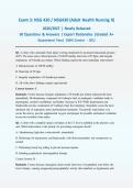 Exam 3&colon; NSG 430 &sol; NSG430 Adult Health Nursing II  &vert;2026&sol;2027 &vert; Newly Released &vert; Actual Exam &vert; 50 Q&A with Expert Rationales &vert; GCU &vert; Guaranteed Pass - A&plus; Graded