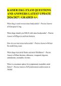 KAISER EKG EXAM QUESTIONS&NewLine;AND ANSWERS LATEST UPDATE&NewLine;2026&sol;2027 &vert; GRADED A&plus;&period;