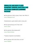 URINALYSIS AND BODY FLUIDS &NewLine;EXAMPREP VERIFIED QUESTIONS AND &NewLine;SOLUTIONS COMPLETE LEARNING &NewLine;PACKAGE