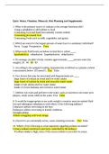 HLTH 645&vert; Quiz&colon; Water&comma; Vitamins&comma; Minerals&comma; Diet Planning and Supplements&vert; With complete solution&vert; Updated RATED A&plus; &vert; Liberty University
