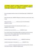 AZ IMPROV TRAFFIC SCHOOL NEWEST 2026&sol;2027 ACTUAL&NewLine;EXAM QUESTIONS AND CORRECT ANSWERS &lpar;VERIFIED&NewLine;ANSWERS&rpar; &vert; GRADED A&plus; &vert; NEWEST UPDATE&period;