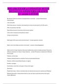 ASU BIO 182 Exam 4 Updated &ndash; Complete Study Guide&comma; Practice Questions&comma; and Course Exam Preparation