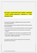 OB EXAM 3 QUESTIONS WITH CORRECT ANSWERS&NewLine;&vert; LATEST UPDATE 2026&sol;2027 &vert; GRADED A&plus; &vert; 100&percnt;&NewLine;ASSURED PASS&period; 