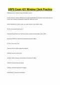 USPS Exam 421 Window Clerk Practice