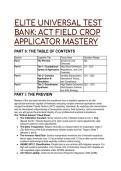S-Tier ACT Field Crop Applicator Mastery Test Bank & Compliance Guide &lpar;2026&sol;2027&rpar; &vert; 19&plus; Elite Scenario Questions