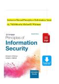 Instructor Manual Principles of Information Security&comma; 7th Edition by Michael E&period;Whitman