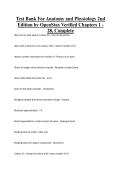 Test Bank For Anatomy and Physiology 2nd Edition by OpenStax Verified Chapters 1 - 28&comma; Complete&NewLine;